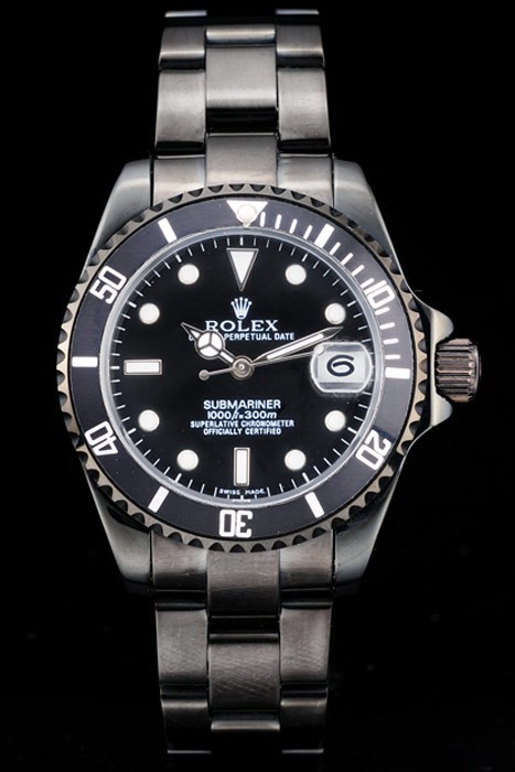 Rolex Submariner Wide Lady Black Bezel Black Dial Tachymeter