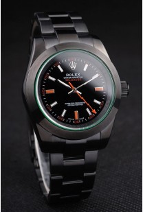 Rolex Milgauss Pro-Hunter Tinted Green Saphire Black Dial